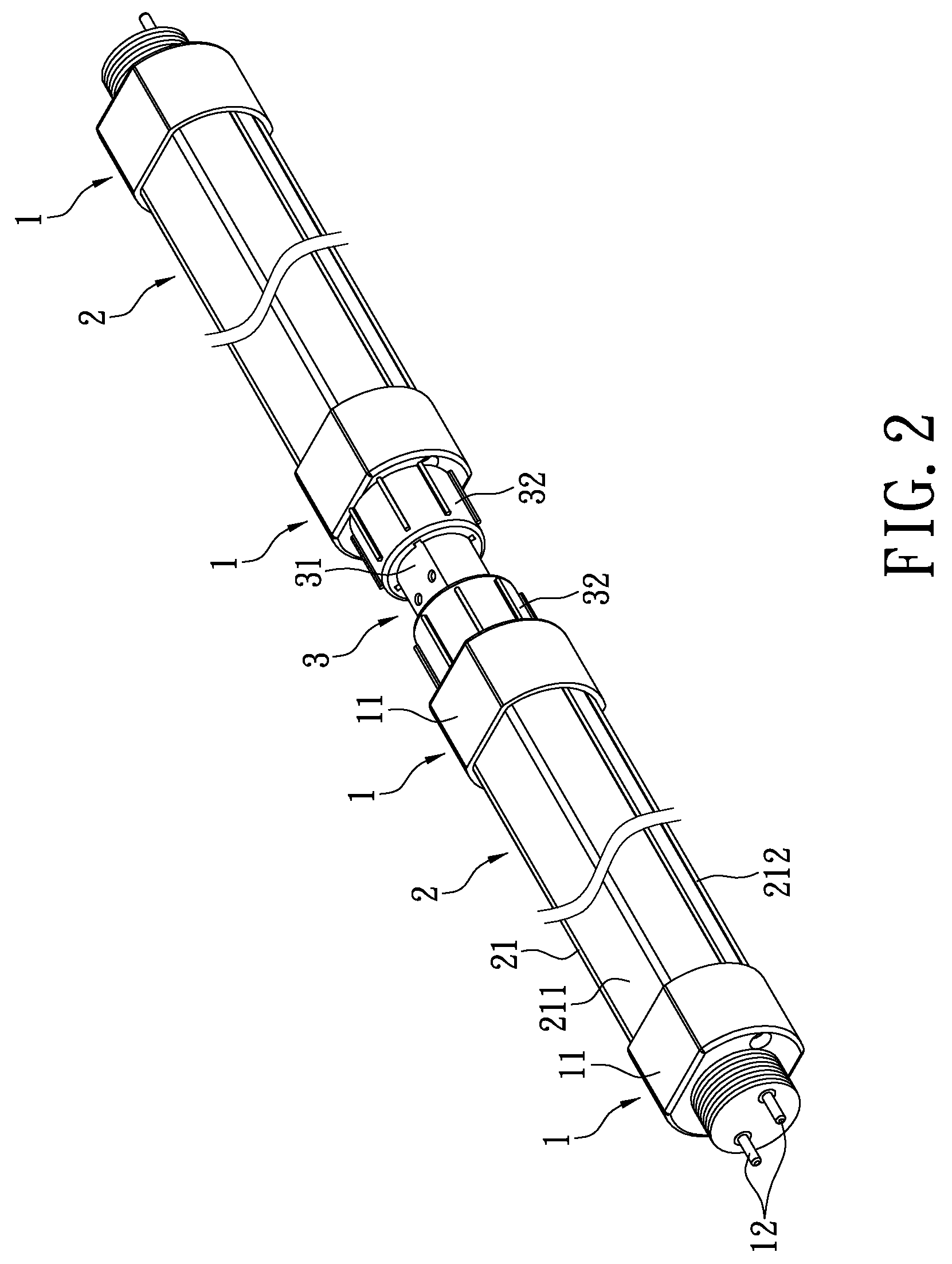 LED tube socket, adaptor and assembly thereof