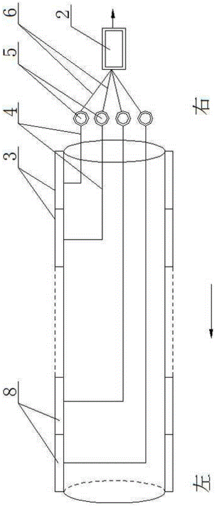 Testing method for simulating mechanical behaviors of surrounding underground pipelines in construction of shield tunnel