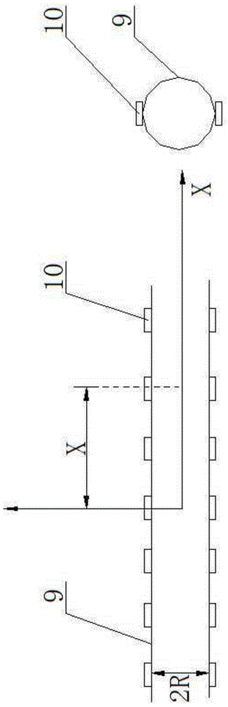 Testing method for simulating mechanical behaviors of surrounding underground pipelines in construction of shield tunnel