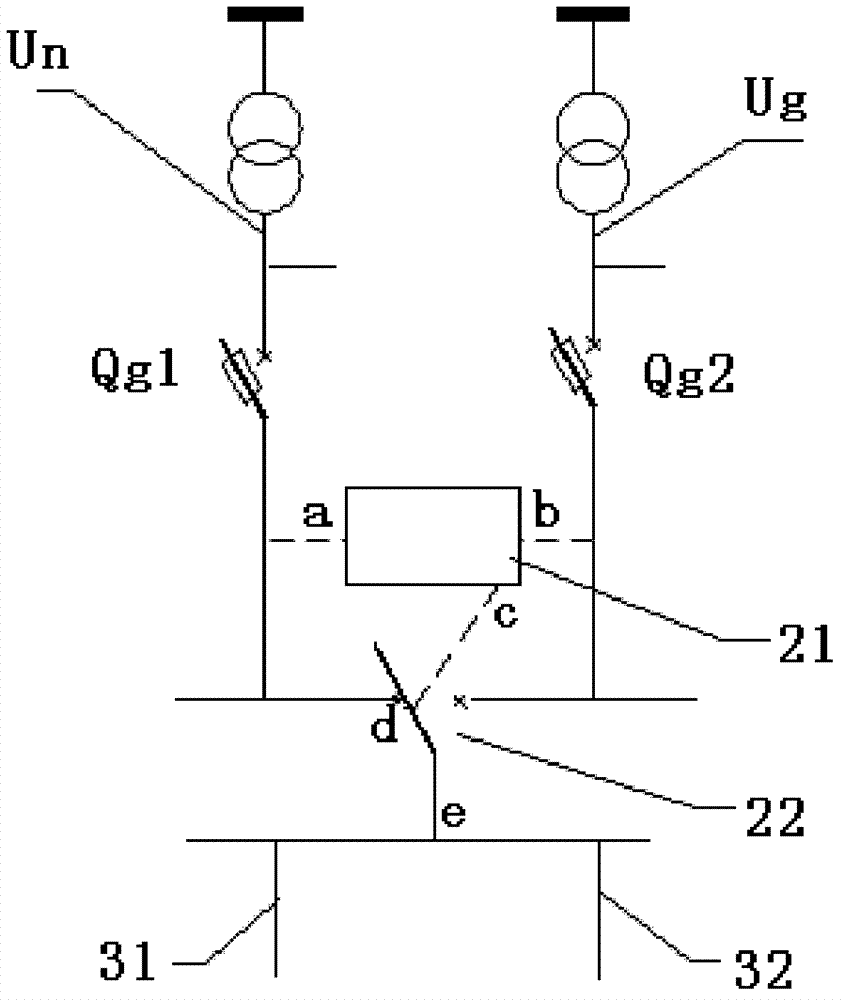 Method, device and system capable of achieving automatic double-power-supply switching for eliminating continuous flashing