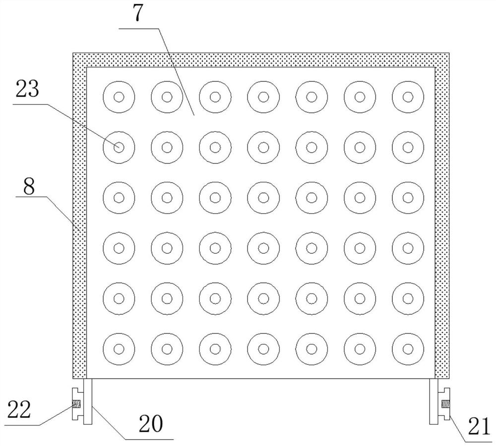 Efficient cleaning device for air conditioning equipment evaporator