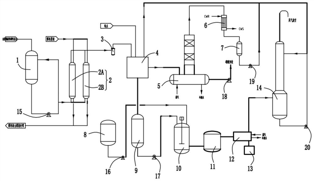 Device and method for treating wastewater containing heavy metals and radioactive uranium elements