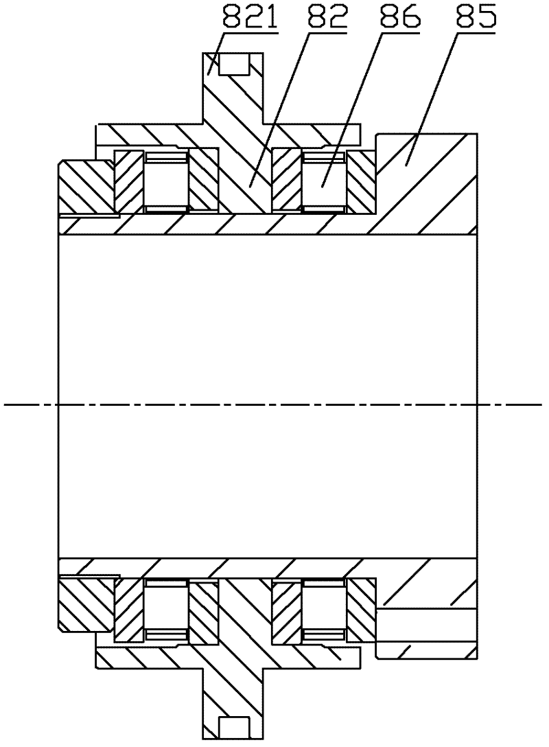 Tunnel drilling machine and hydraulic power head device thereof