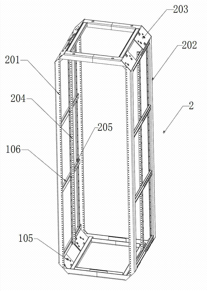 High and low frequency impact resistance cabinet