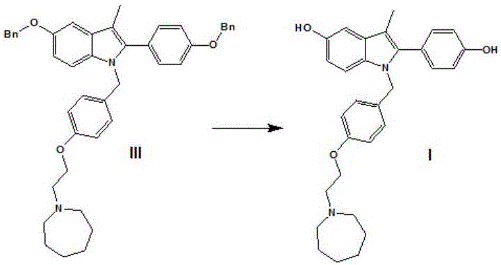 Efficient preparation method of bazedoxifene