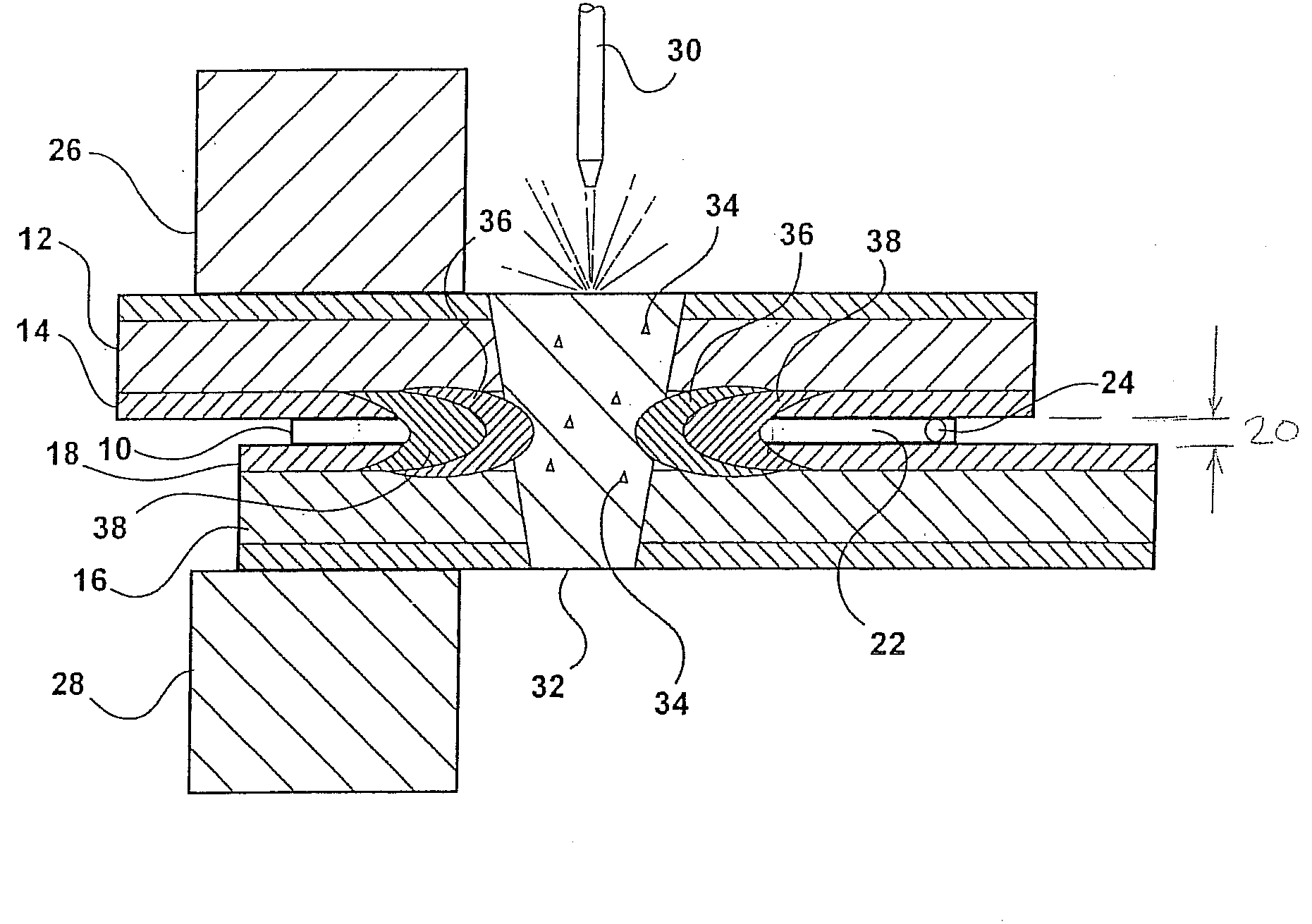 Interface suspension for alloy based laser welding