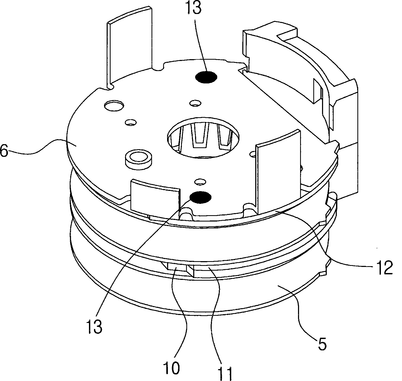 Yoke structure of stepping motor