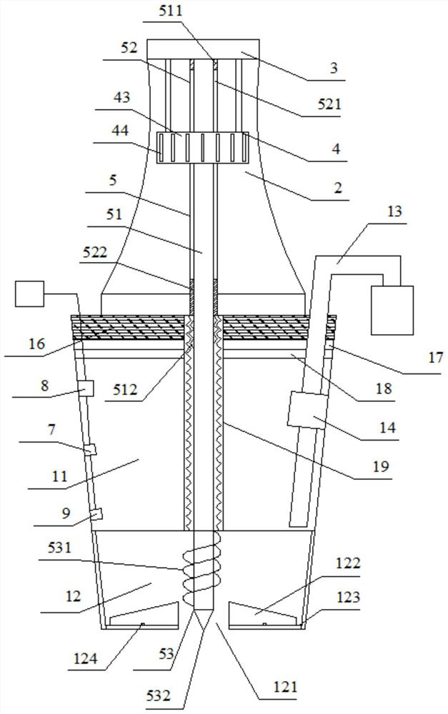 An integrated intelligent acquisition and analysis device for the acquisition and analysis of underground water shower solution