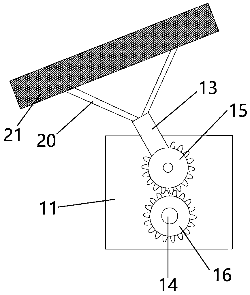 Novel solar street lamp