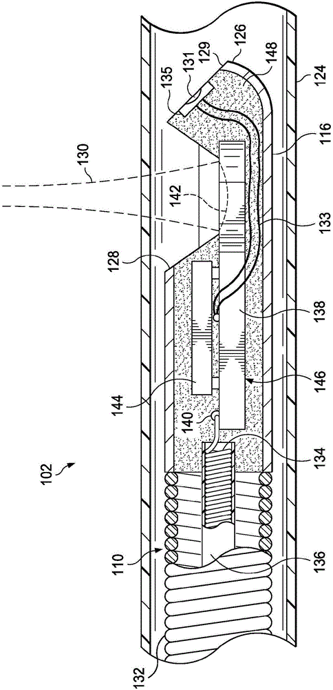 Catheter with integrated controller for imaging and pressure sensing