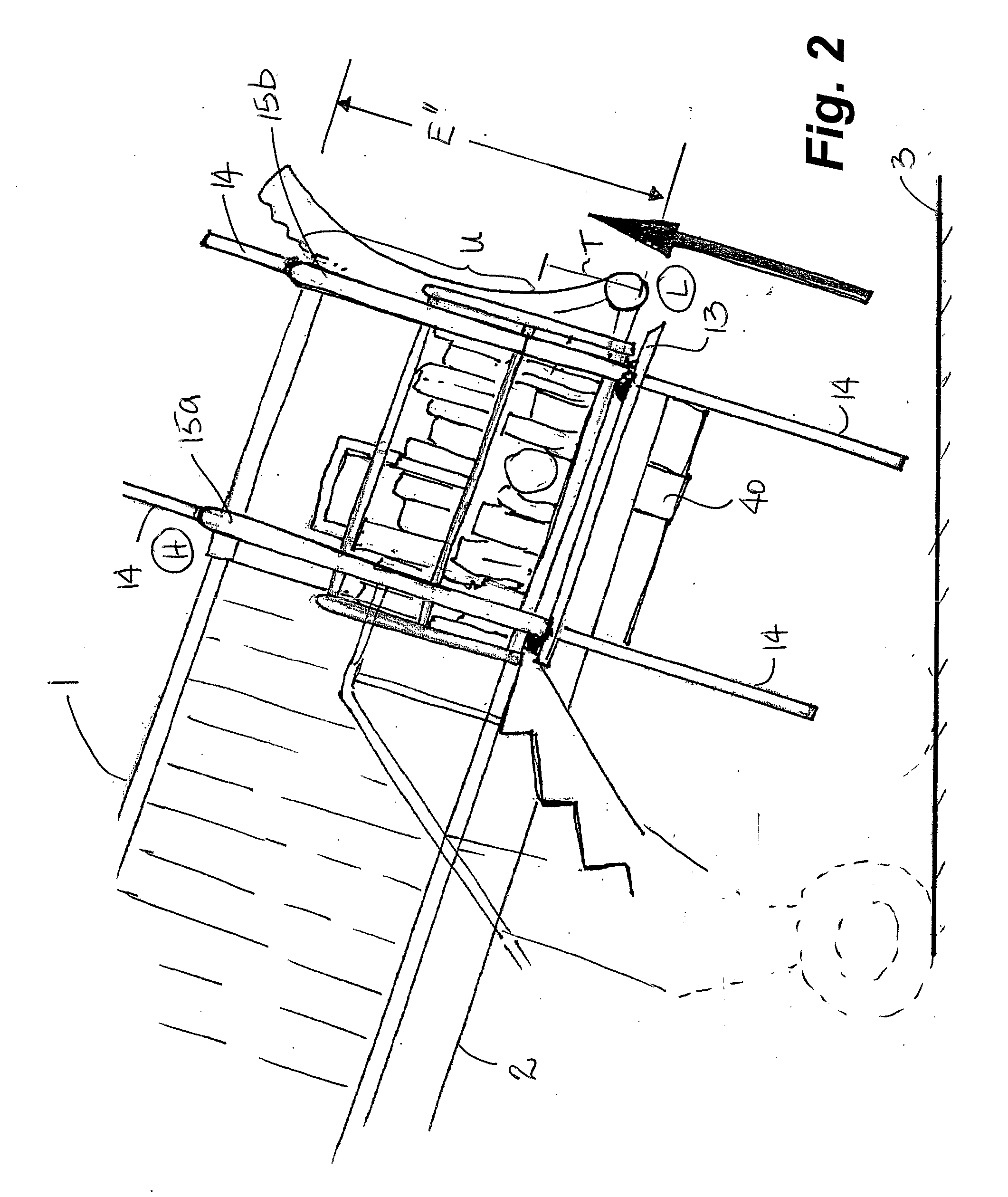 Automatic baggage lift leveling and lift system and apparatus for supporting same from a moveable structure such as a jet bridge