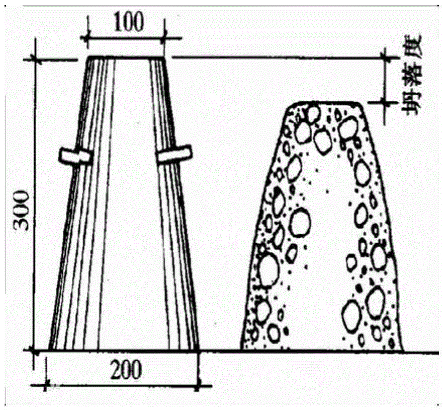 Concrete slump test vehicle