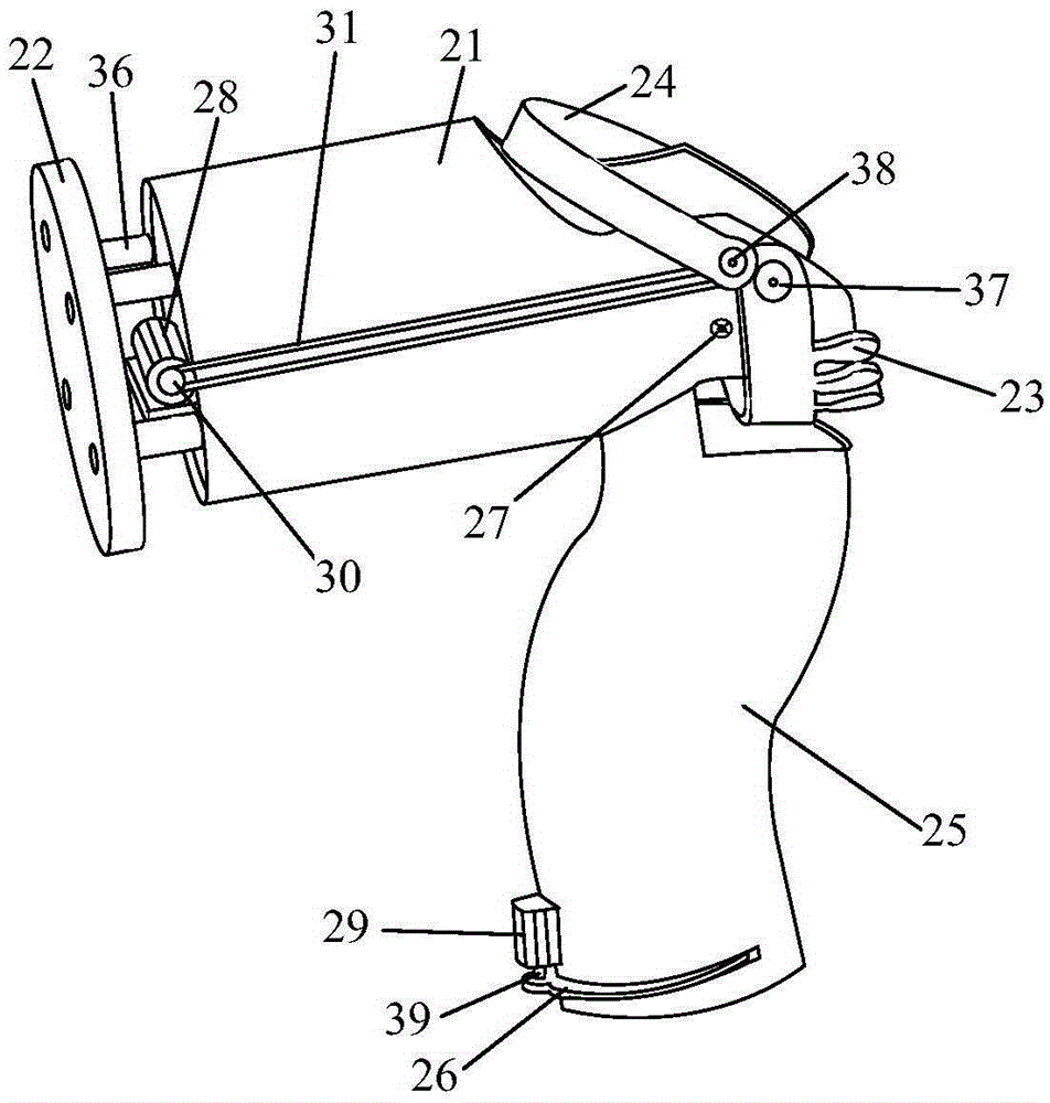 Mechanical arm and end effector of fruit picking robot and fruit picking method