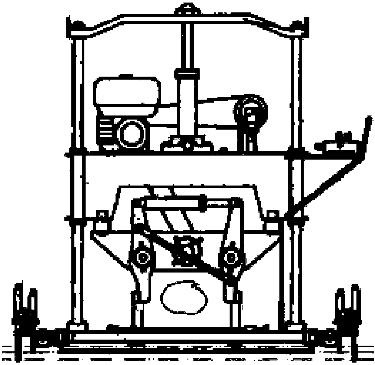 Shock exciting and tamping device and parameter determination method of hydraulic tamping machine