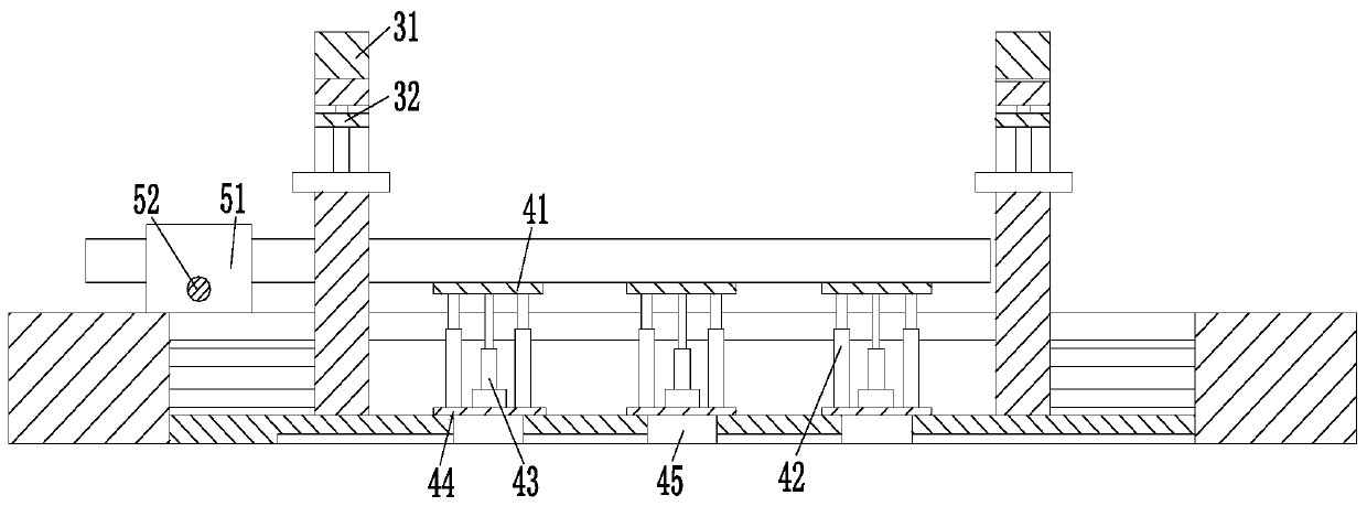 Fixing fixture for synchronous cutting of multiple rectangular steel pipes