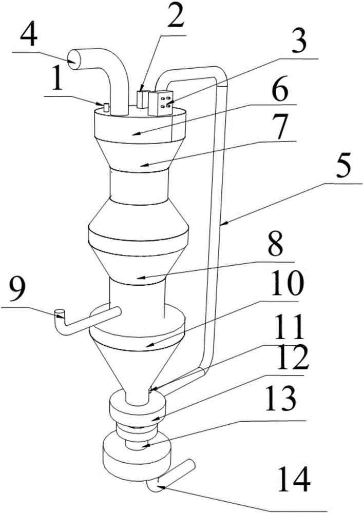 Tower-type device for decomposing ethylene chloride and manufacturing method of key components thereof