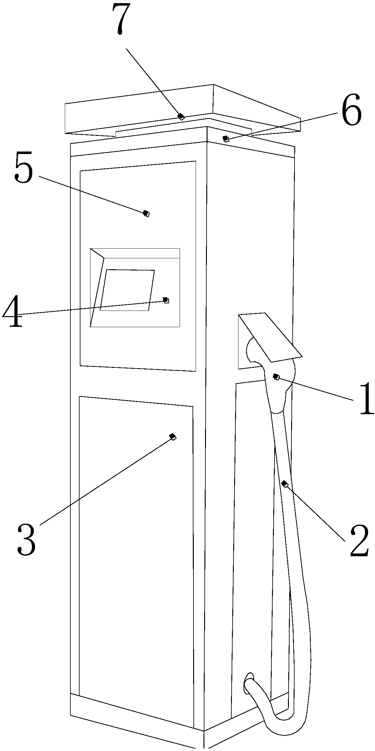 Bird-driving-based shared electric vehicle charging pile with swinging scraping-washing roof