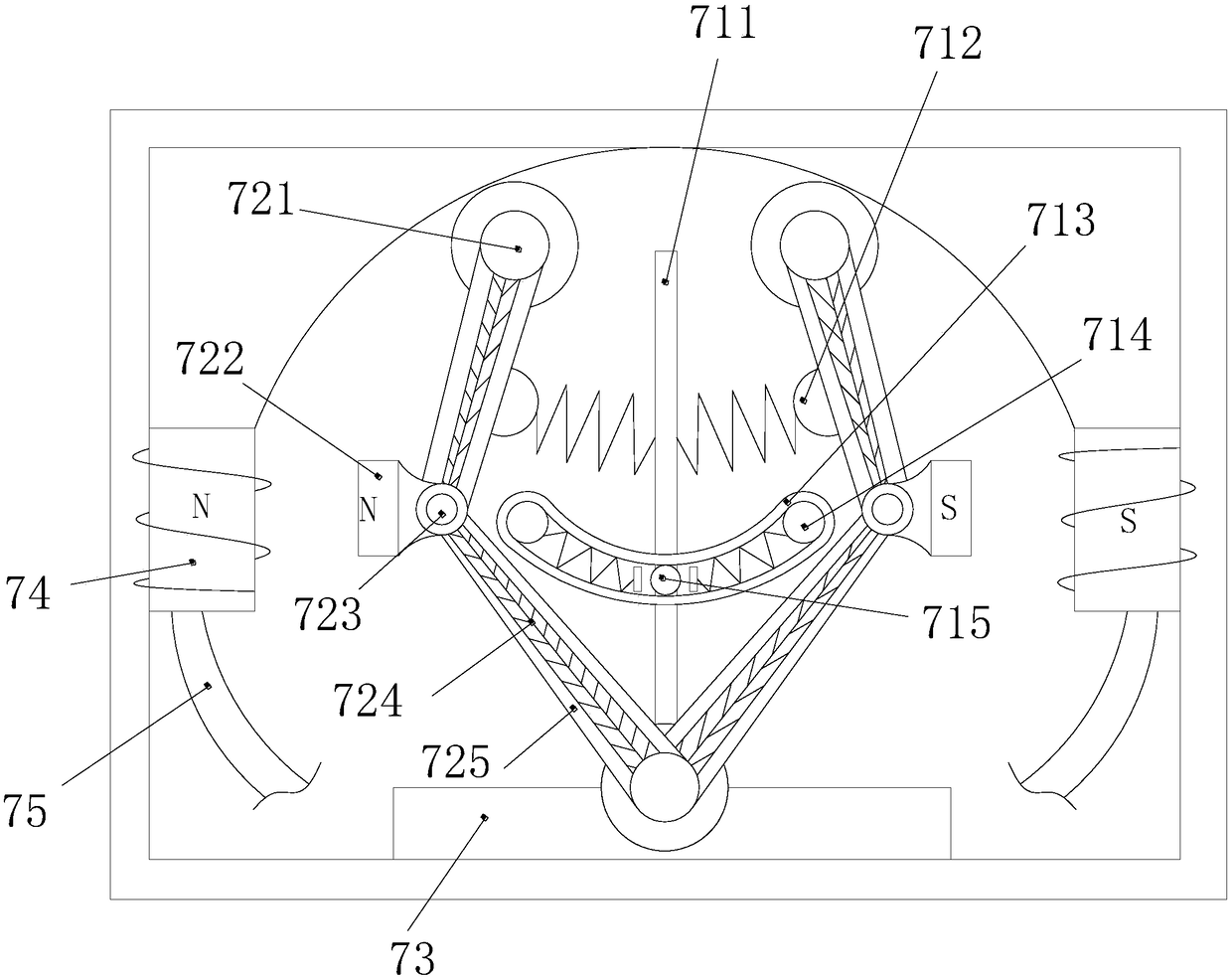 Bird-driving-based shared electric vehicle charging pile with swinging scraping-washing roof