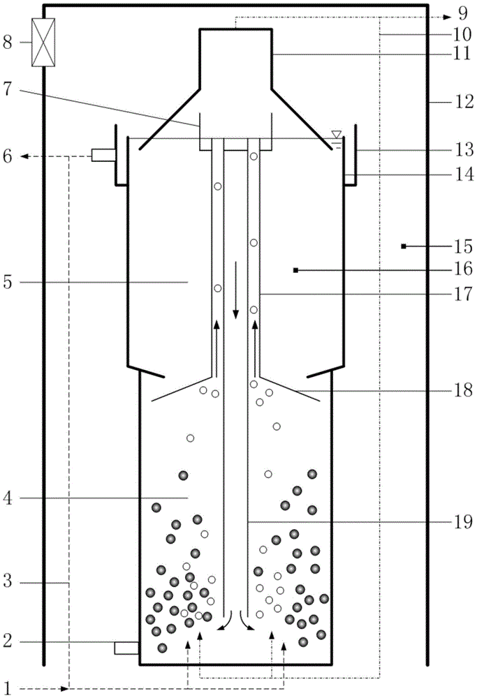 A solar heating type mainstream domestic sewage anaerobic ammonium oxidation greenhouse reaction tank