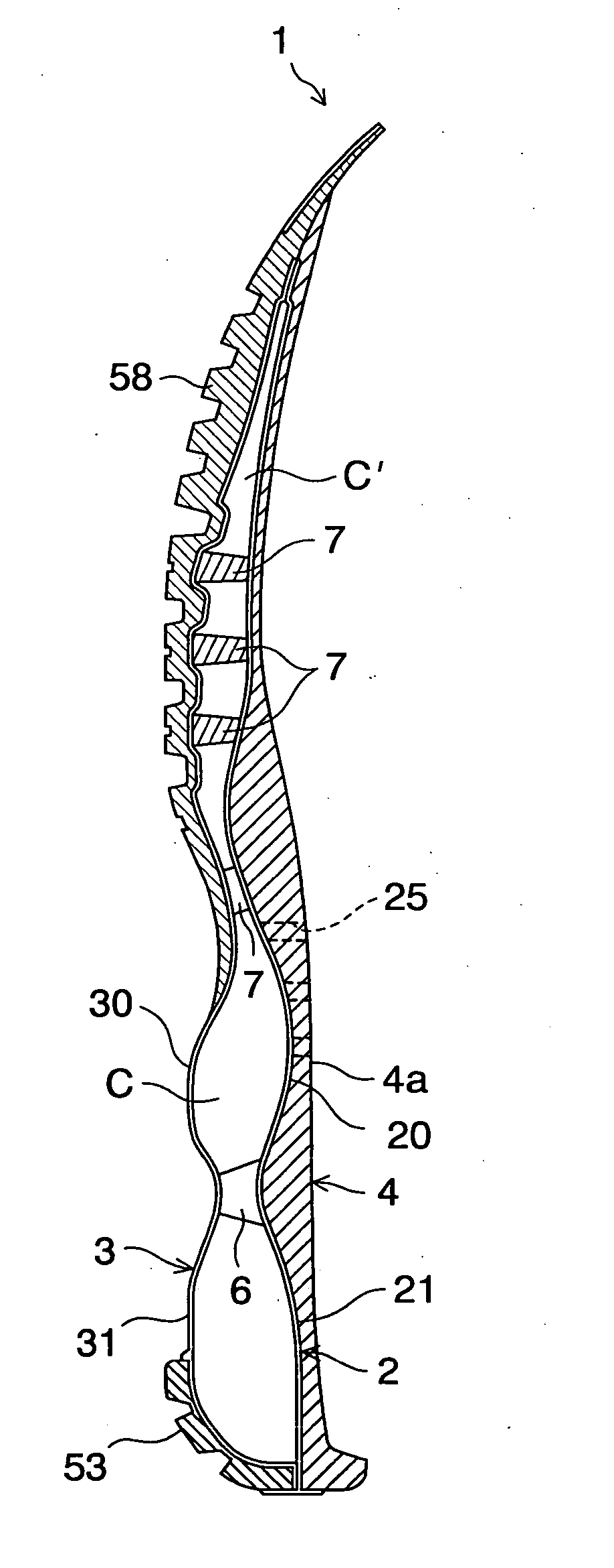 Sole structure for a shoe