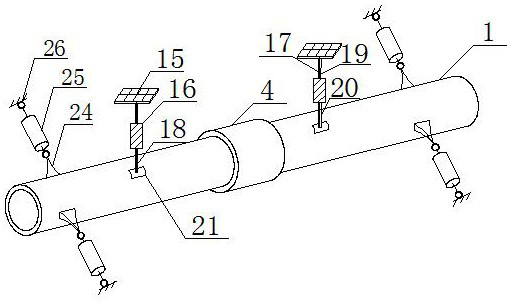 Large-diameter long-distance intelligent heat preservation combined pipeline structure and its construction method