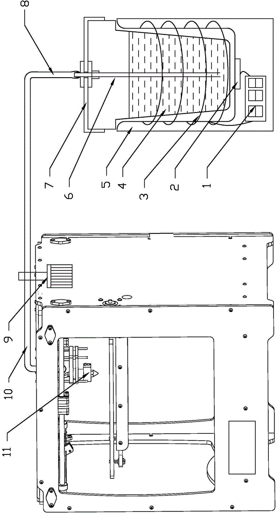 Method for printing 3D (three-dimensional) food and equipment thereof