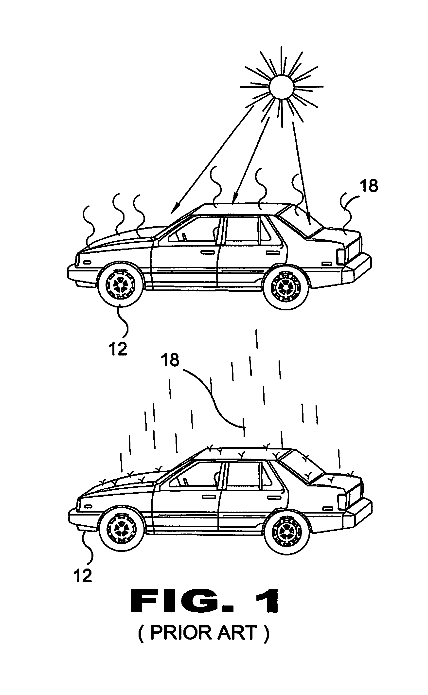 Vehicle protecting cover device