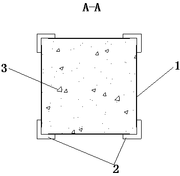 Lightweight aggregate concrete column with steel-armored corners and fabrication technology thereof