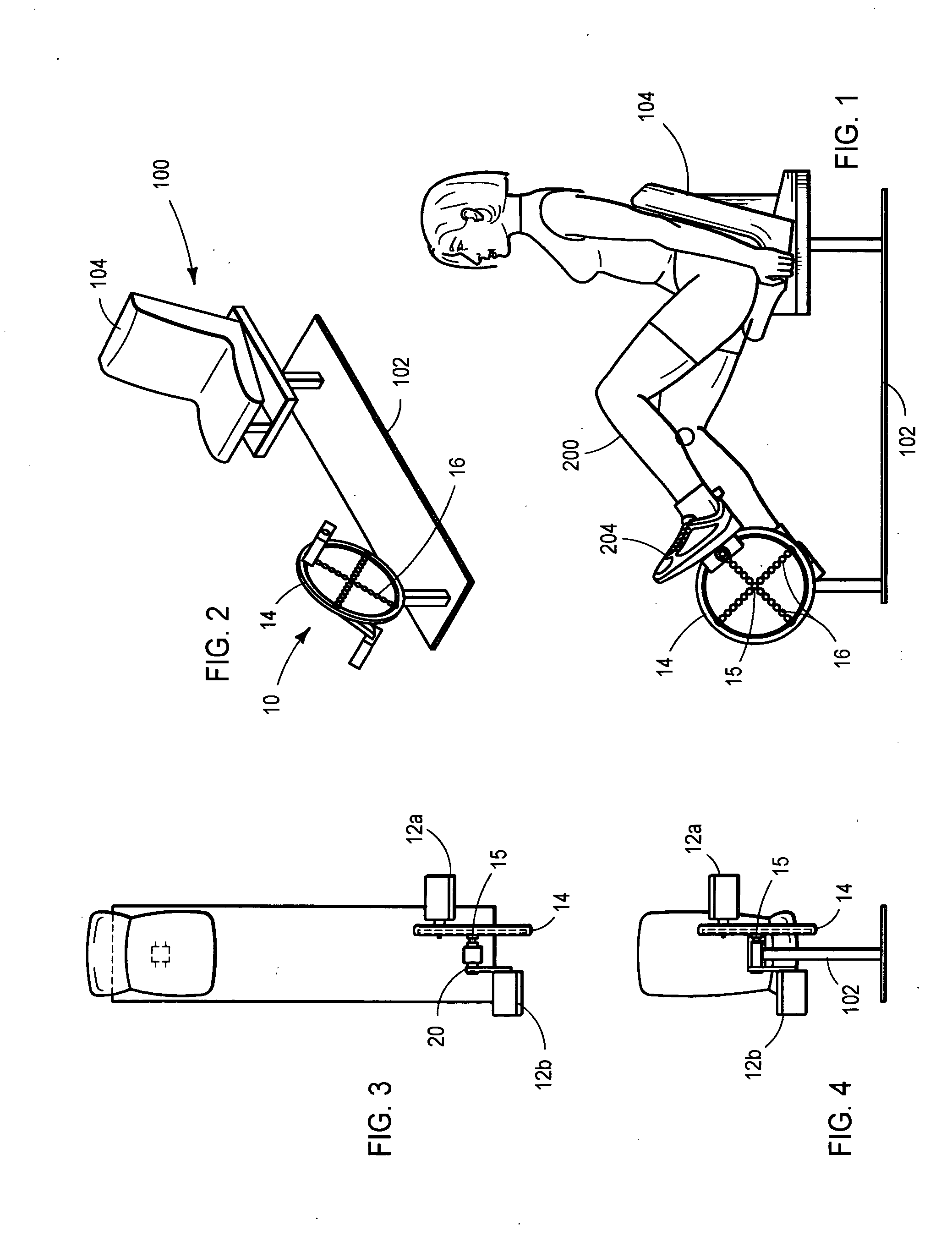 Rotary rehabilitation apparatus and method