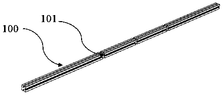 A phase shifter with a built-in transmission rod