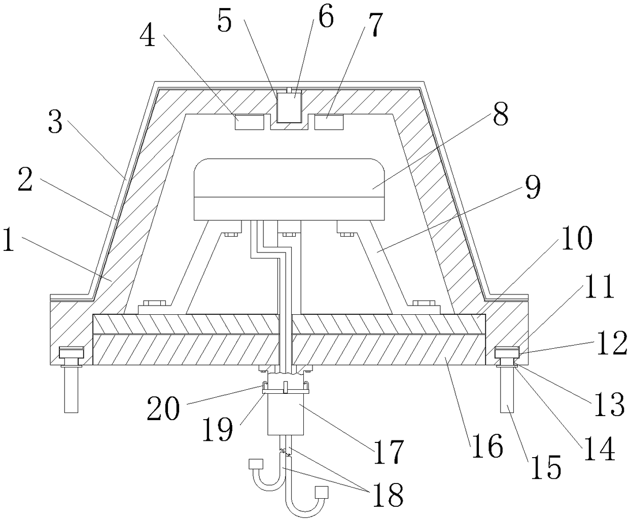 A dual broadband dual polarization omni-directional ceiling antenna