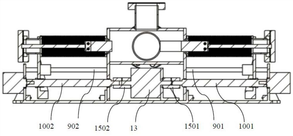 Vacuum environment beam energy online adjusting device