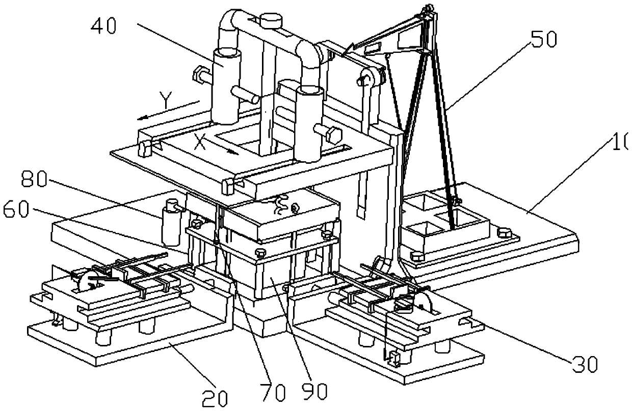 Automatic fuel cell stack assembling and detecting device