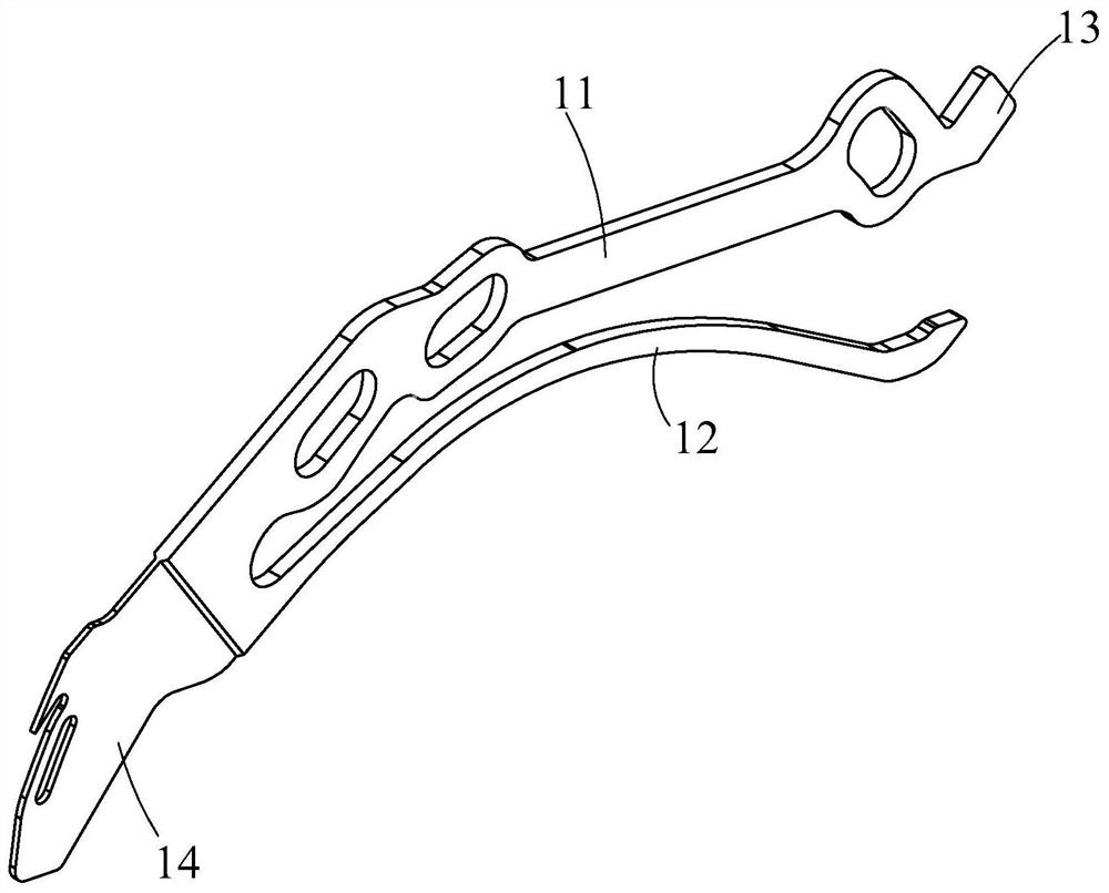 Yarn pressing device and working method of flat knitting machine