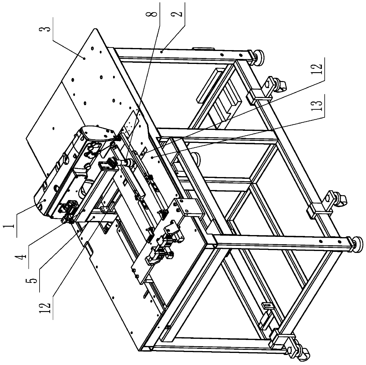 A laser cutting placket machine