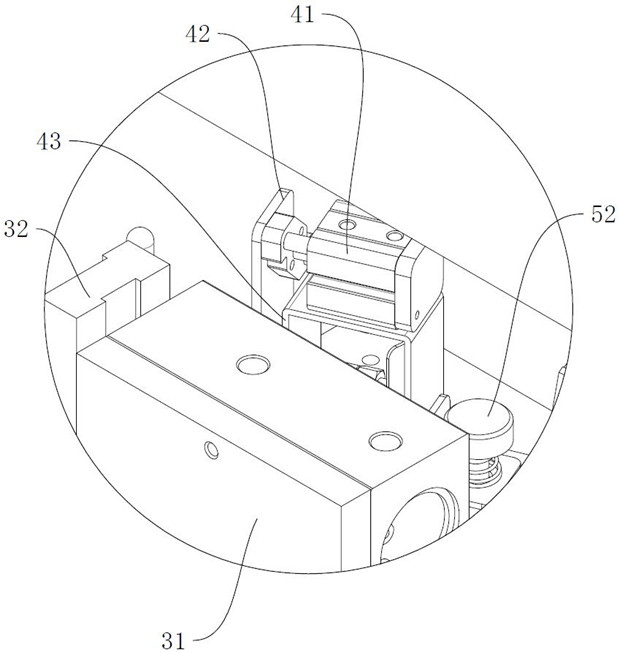 Sideband material cutting structure, edge surrounding machine comprising sideband material cutting structure, and sideband edge surrounding method