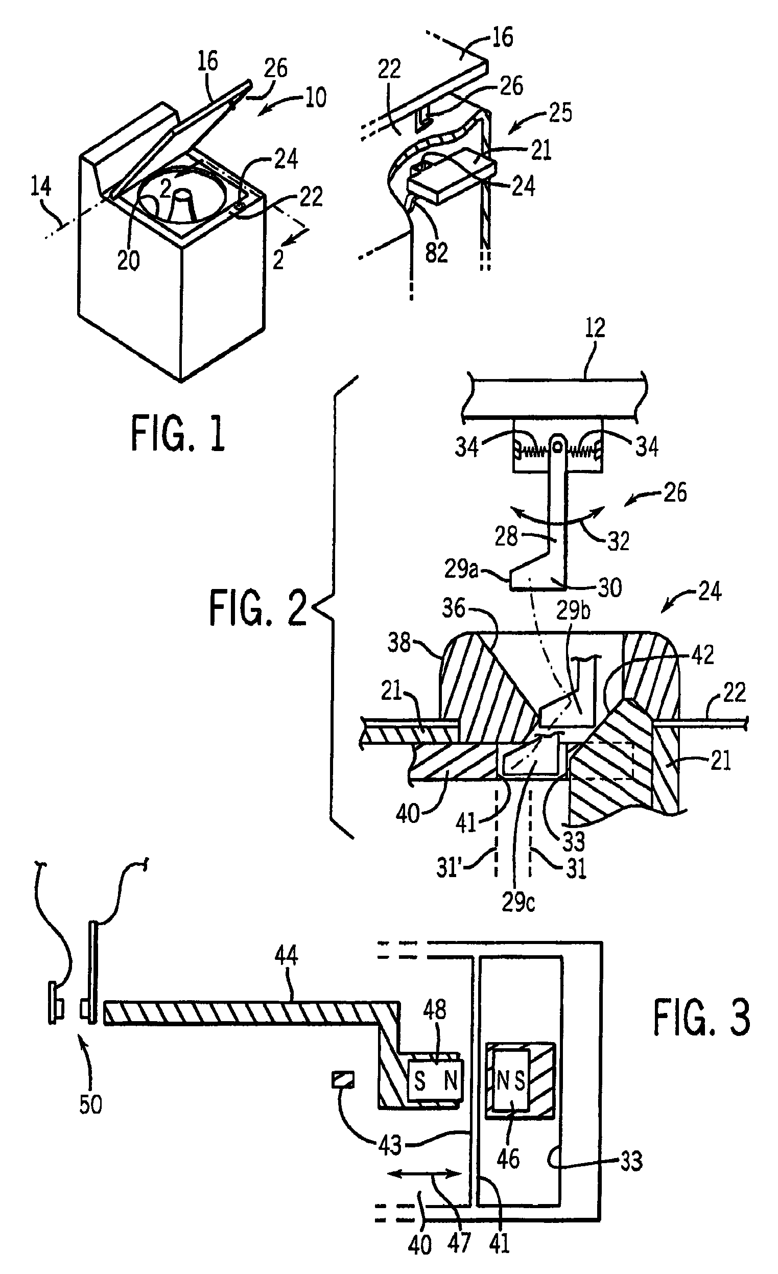 Lid lock with magnetic anti-tamper feature