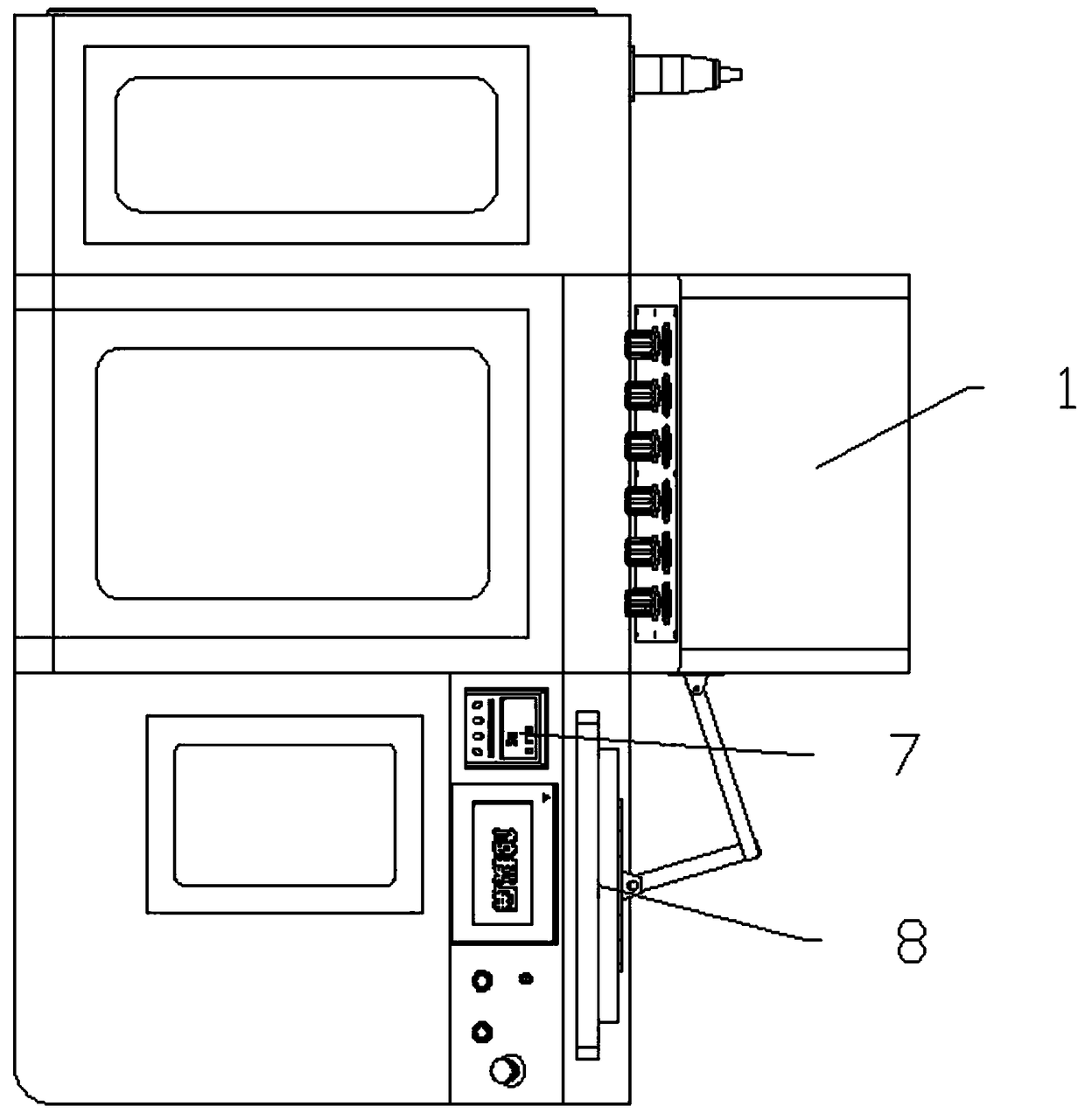 High-throughput micro full-automatic DNA (deoxyribonucleic acid) synthesis equipment