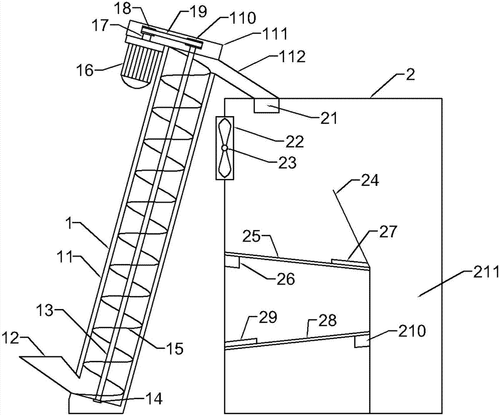 Grain fine screening device