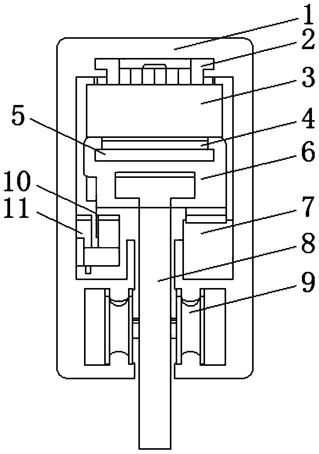 Permanent magnet synchronous linear motor device for floating gate