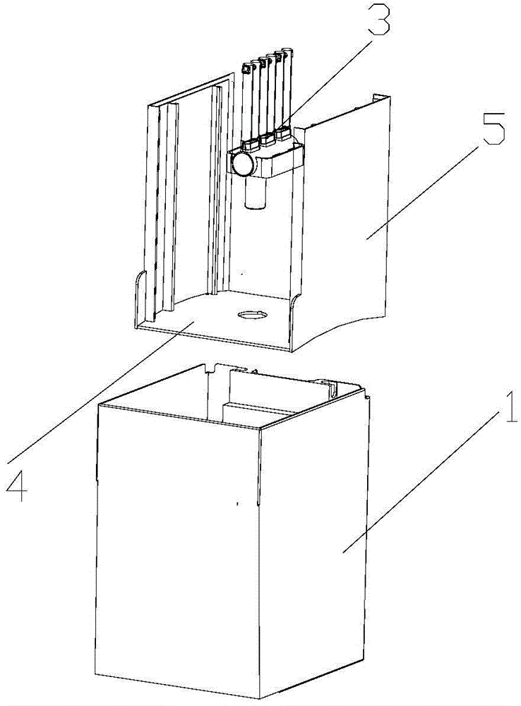 Noise reduction structure for washing type air purifier