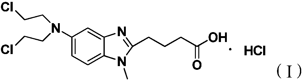 Preparation method for bendamustine hydrochloride crude product