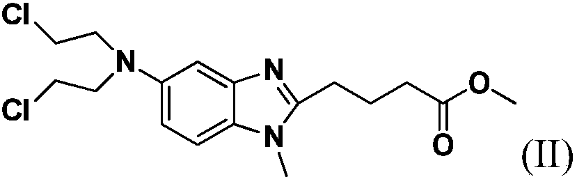 Preparation method for bendamustine hydrochloride crude product