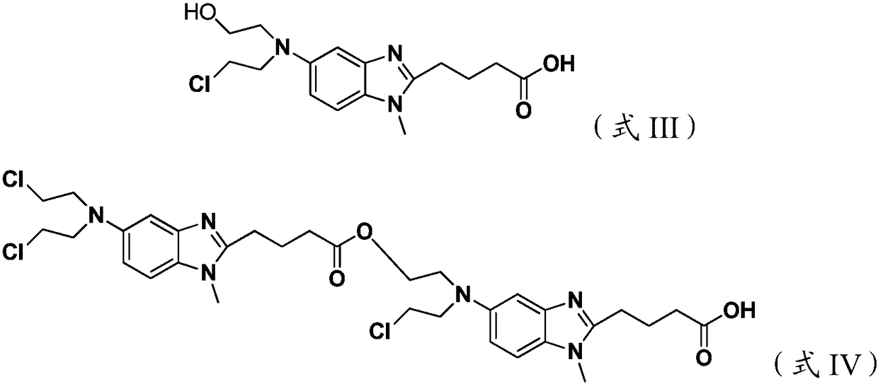 Preparation method for bendamustine hydrochloride crude product