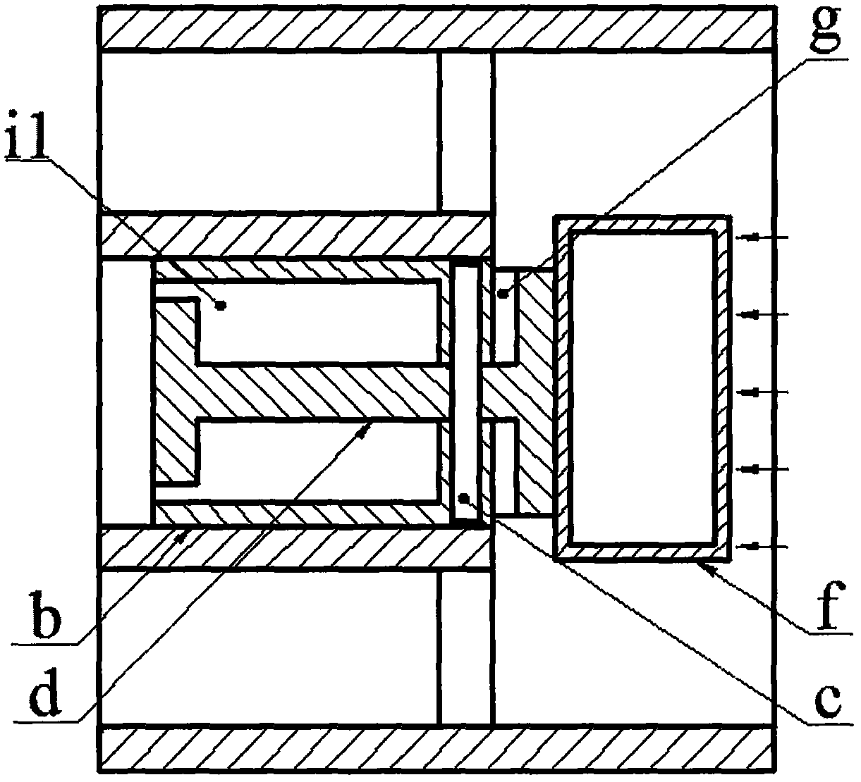 A Gradual Excited Piezoelectric Fluid Generator