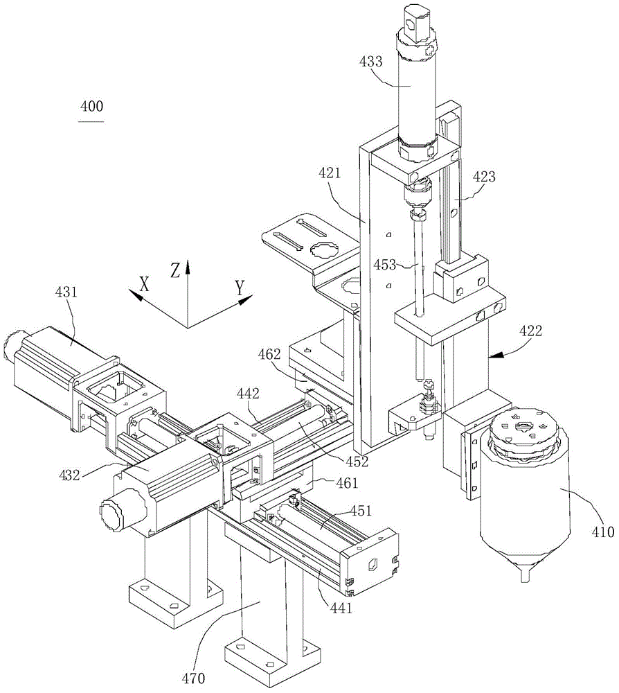 Automatic glue dispensing and feeding device