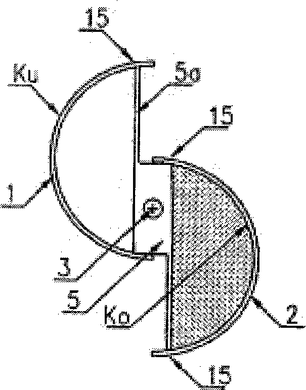 Method and apparatus for converting marine wave energy by means of a difference in flow resistance form factors into electricity