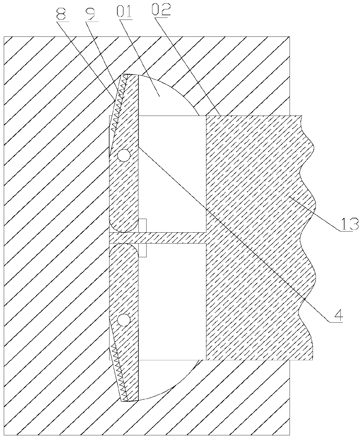 Embedded fixed-type expansion bol