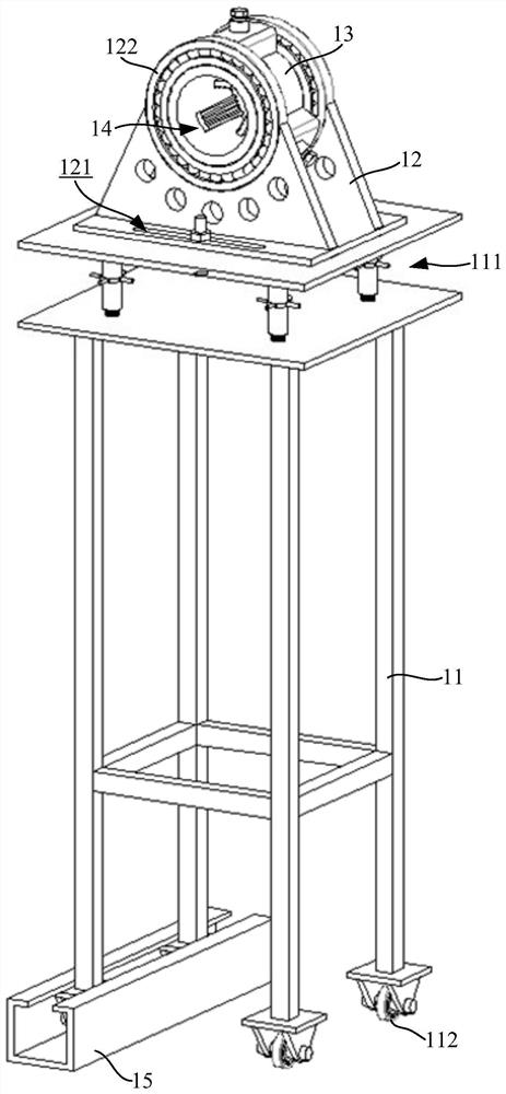 Auxiliary positioning device of rod piece and using method thereof