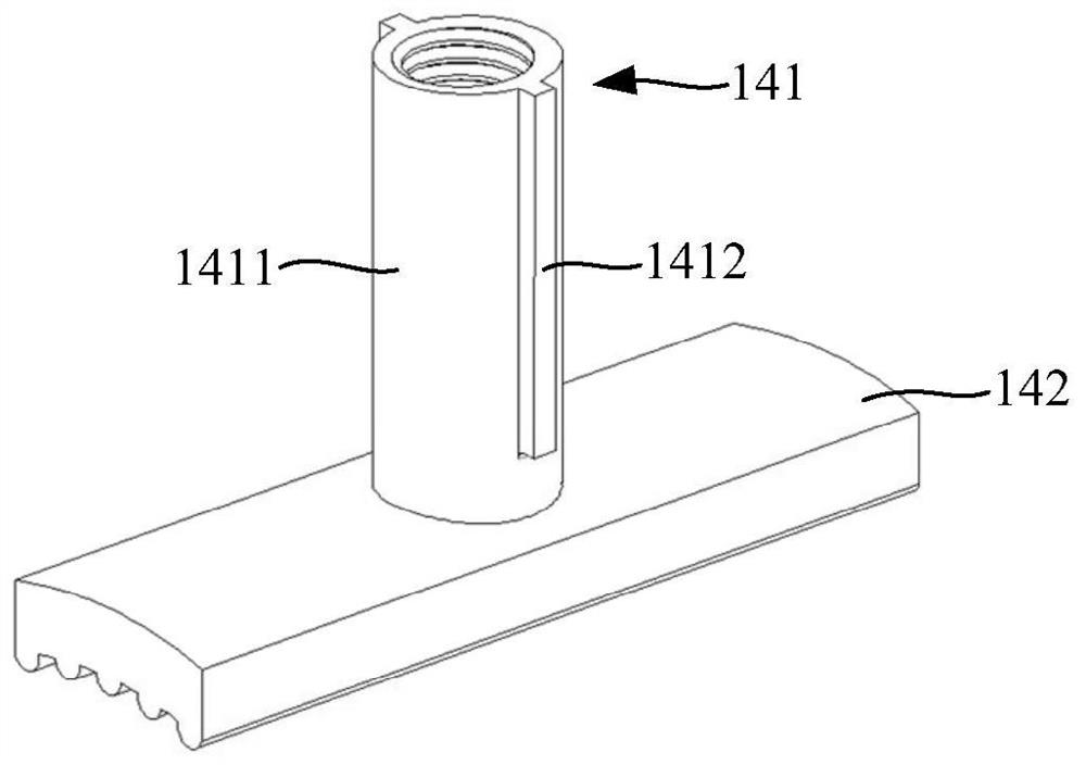 Auxiliary positioning device of rod piece and using method thereof